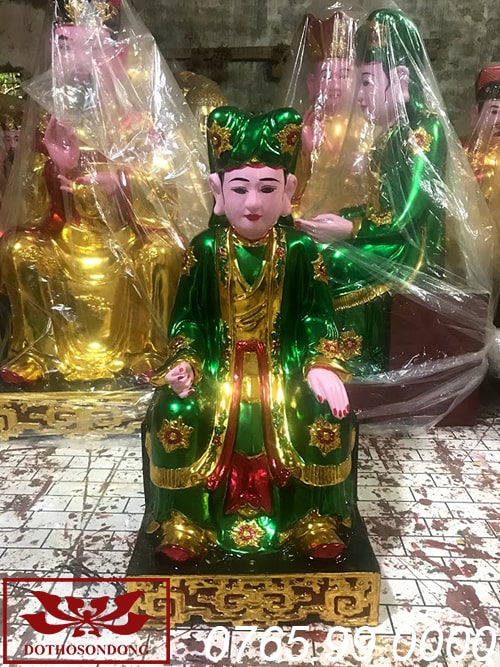 Tượng bà chúa sơn trang gỗ mít sơn son thếp vàng ms02