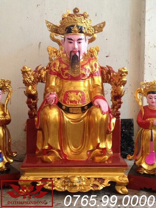 Tượng trần triều gỗ mít sơn son thếp vàng ms04