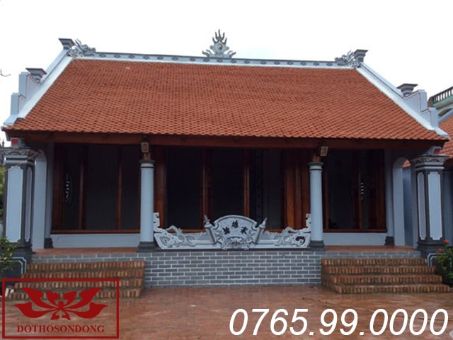Mẫu thiết kế nhà thờ họ 3 gian đẹp nhất